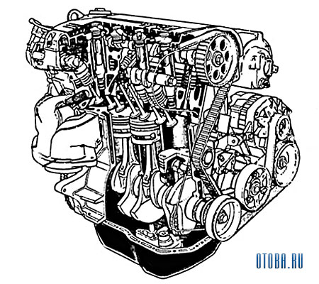 1.8-литровый бензиновый двигатель renault f7p схема.
