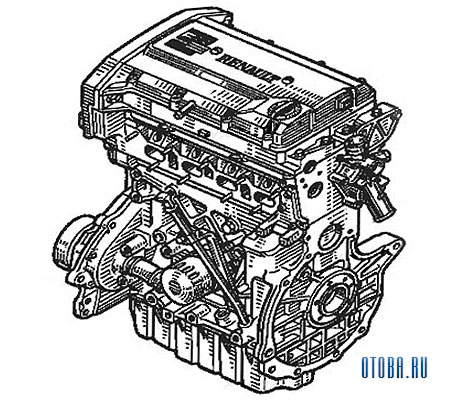 Мотор Рено f7r схема.