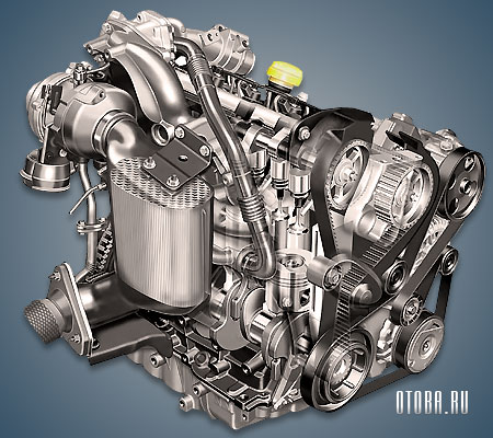 1.9-литровый дизельный мотор Рено f9qt фото.