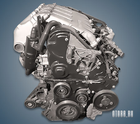 2.2-литровый дизельный мотор Рено g8t вид сбоку.