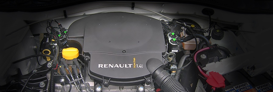 1.4-литровый бензиновый силовой агрегат Renault K7J под капотом Рено Сандеро.