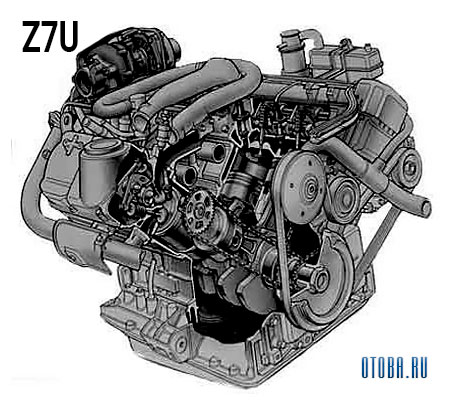 3.0-литровый бензиновый двигатель Renault z7u схема