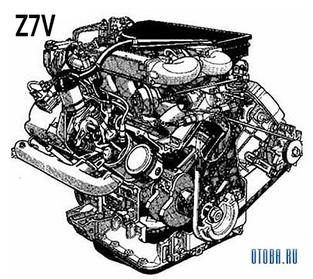 3.0-литровый бензиновый двигатель Renault z7u схема