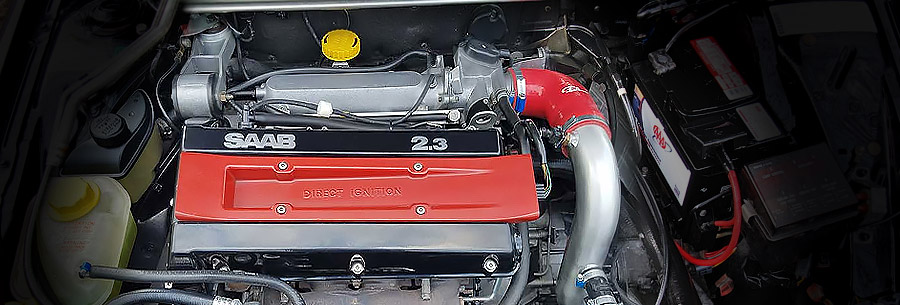 2.3-литровый бензиновый силовой агрегат B234E под капотом Saab 9000
