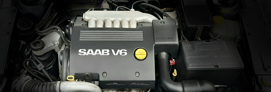 3.0-литровый бензиновый силовой агрегат B308E под капотом Saab 9-5