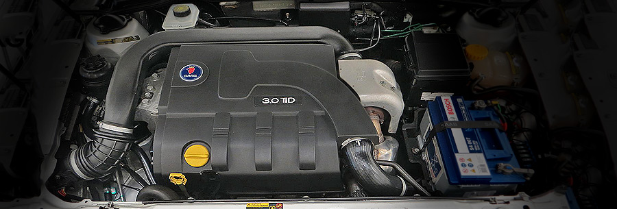 3.0-литровый дизельный силовой агрегат D308L под капотом Saab 9-3