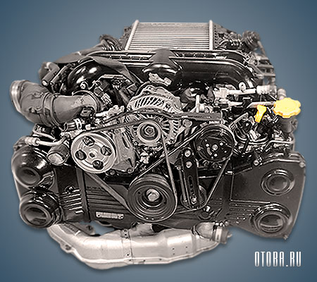 2.0-литровый бензиновый мотор Субару EJ20X фото.