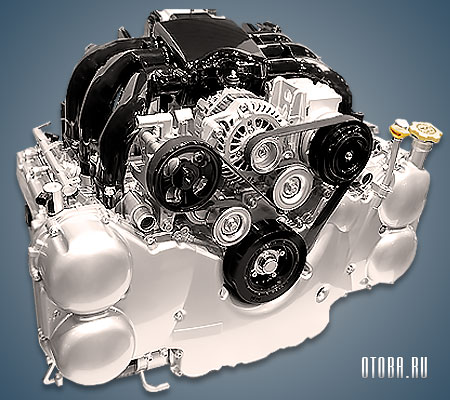 3.6-литровый бензиновый мотор Субару EZ36D фото.