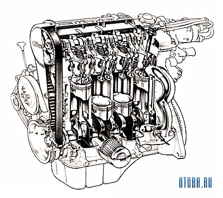 Мотор Suzuki G15A схема.