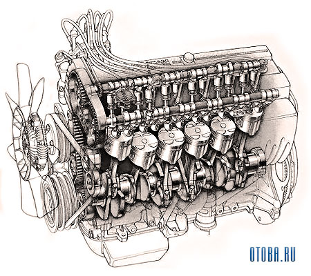 Двигатель 1G-GEU схема.