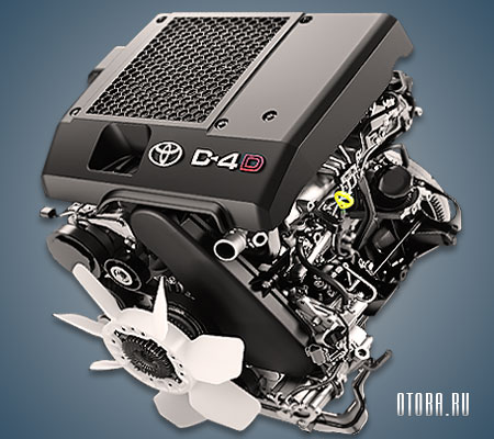 3.0-литровый дизельный мотор Тойота 2KD-FTV фото.