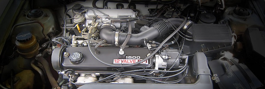 1.5-литровый бензиновый силовой агрегат 3E-E под капотом Тойота Терцел.