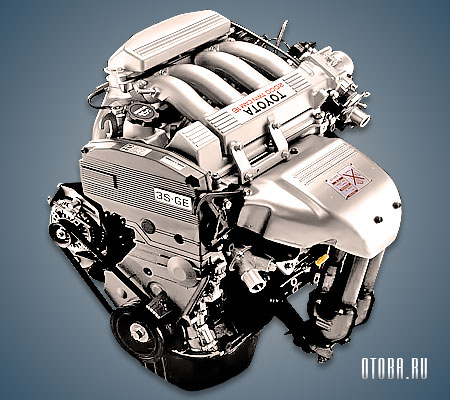 2.0-литровый бензиновый мотор Тойота 3S-GE фото.
