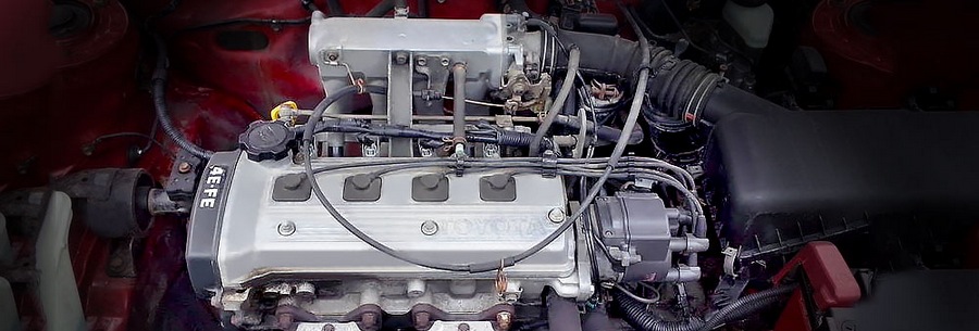 1.3-литровый бензиновый силовой агрегат Toyota 4E-FE под капотом Тойота Королла.