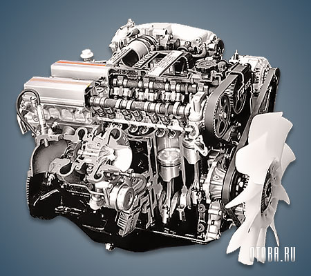 Двигатель 7M-GTE в разрезе.