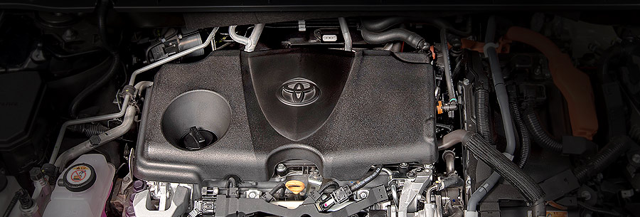 2.5-литровый бензиновый силовой агрегат Toyota A25A-FXS под капотом Тайота Хайлендер гибрид.