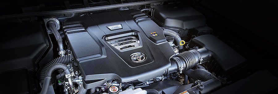 3.3-литровый дизельный силовой агрегат Toyota F33A-FTV под капотом Тойота Ленд Крузер 300.