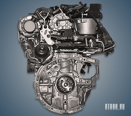 Мотор Вольво D4162T вид сбоку.