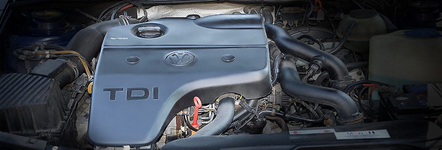 1.9-литровый дизельный силовой агрегат VW 1Z под капотом Фольксваген Пассат.