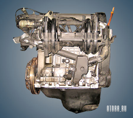 1.0-литровый бензиновый двигатель VW AER вид сбоку.