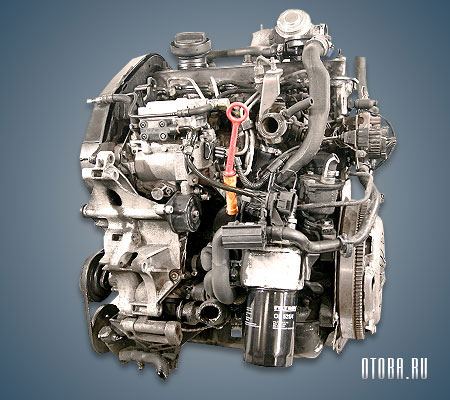 Мотор VW AFN вид сзади.