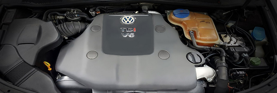 2.5-литровый дизельный силовой агрегат Фольксваген AKN под капотом VW Passat B5.