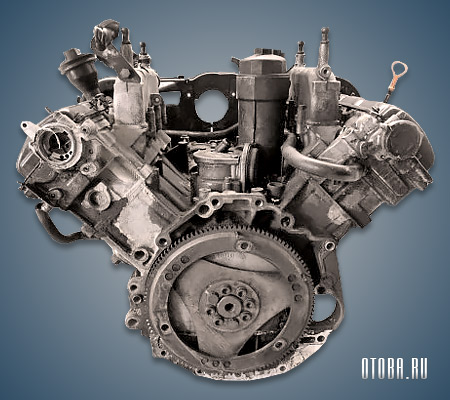 2.5-литровый дизельный двигатель VW AKN вид сзади.