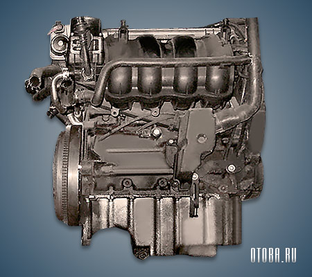 1.6-литровый бензиновый двигатель VW AZD вид сбоку.