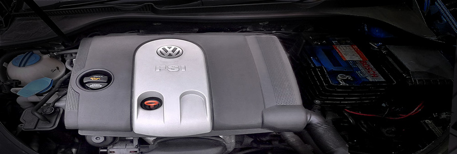 1.6-литровый бензиновый силовой агрегат VW BAG под капотом Фольксваген Гольф.