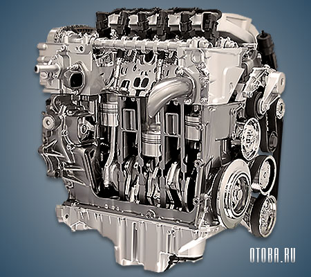 Мотор VW BHK вид сбоку.