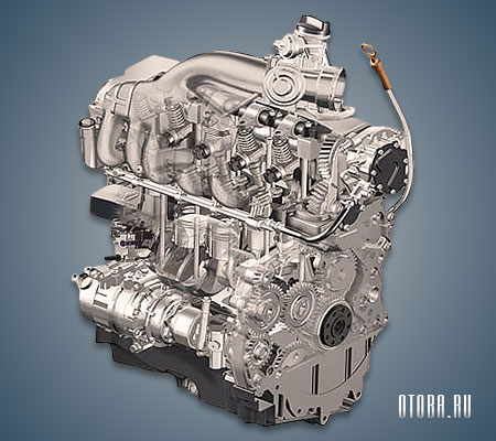 2.5-литровый дизельный двигатель VW BPE в разрезе.