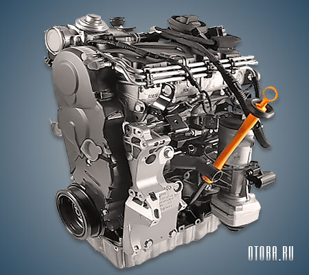 Двигатель VW BXE фото.