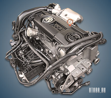 1.4-литровый бензиновый мотор VW CAXA вид сзади.