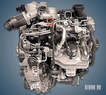 Двухлитровый дизельный мотор Фольксваген CFCA фото.