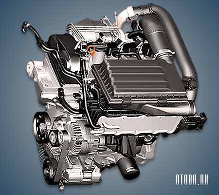 1.4-литровый бензиновый мотор Фольксваген CHPA CPTA фото.