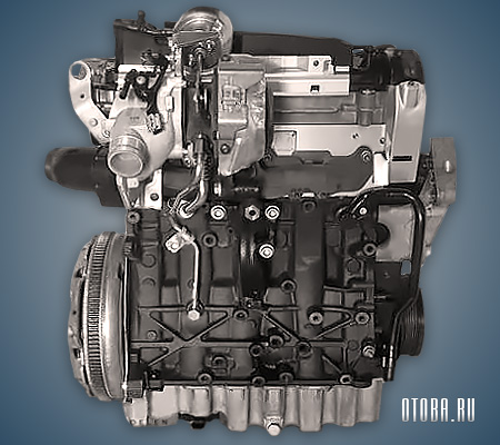 2.0-литровый дизельный двигатель VW CRLB вид сзади.