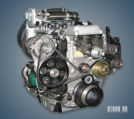 Мотор ЗМЗ-51432 вид сзади.