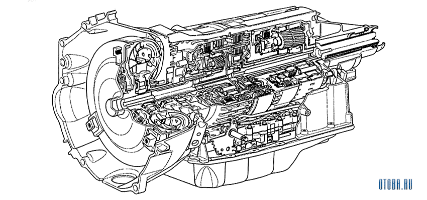 АКПП GM 6L80 схема.