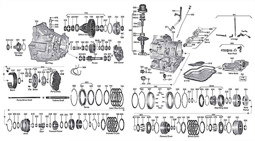 АКПП Mazda F3A схема.